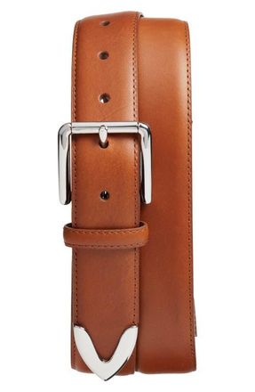 Nordstrom Tripp Leather Belt in Tan at Nordstrom, Size 42