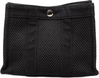Herm&egrave;s Pre-owned Hermes Chevron Canvas Fourre Tout Pouch Ladies HIDNLM9VZR5LU19U