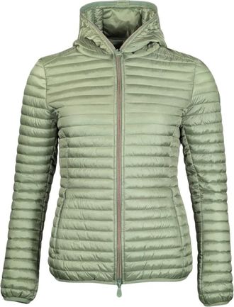 Save The Duck Giubbotto - Dames - Winterjassen - Groen - L - Nylon - Jassen