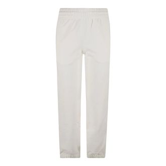 Burberry White Cotton Jogger Joggers