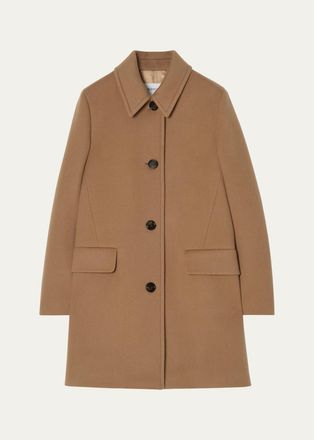 Burberry Gosford Wool-Cashmere Single-Breasted Coat