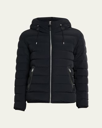 Mackage Mens Jack-Z Agile-360 Stretch Light Down Hooded Jacket