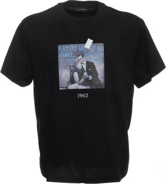 Throwback James Bond Film Print T-Shirt - Heren - T-shirts - Zwart - S - Katoen - Tops