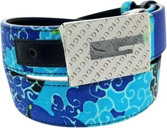 Gucci Pre-owned Belts, female, Blue, Size: ONE SIZE Pre-owned Vintage Nylon Belt