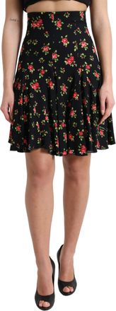 Dolce & Gabbana Hoogtaille Bloemen Minirok Model1950
