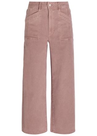Paige Anessa Cropped Wide-leg Jeans - Pink - 27 (W27 / UK8-10 / S)
