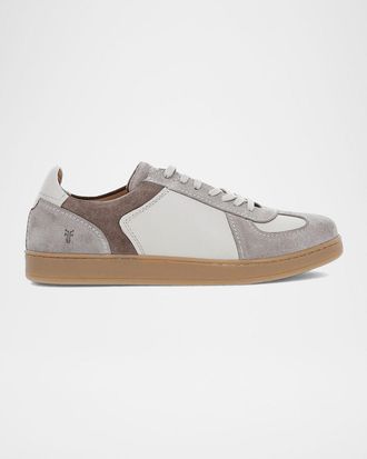 Frye Mens Cooper Suede and Leather Trainer Sneakers