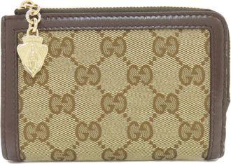 Gucci Brown Canvas Wallet (Bi-Fold) (Pre-Owned)