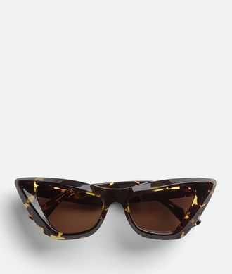 Bottega Veneta Angle Acetate Pointed Cat Eye Sunglasses - Bottega Veneta