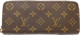 Louis Vuitton Brown Fuchsia Monogram Monogram Long Wallet (Bi-Fold) (Pre-Owned)