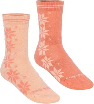 Kari Traa Vinst Sock 2 Pack Merinosocken f&uuml;r Damen | rosa