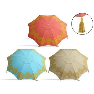 Bigbuy Sombrilla &Oslash; 200 Cm Flecos Tela Oxford