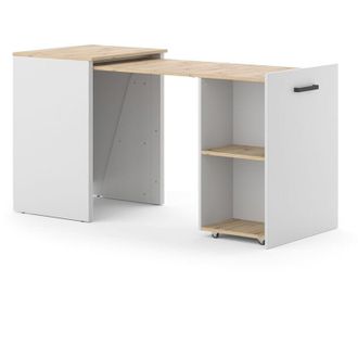 Vicco Escritorio Adam, Roble Gris&aacute;ceo/artesano, 60 X 50.4 Cm Extensible