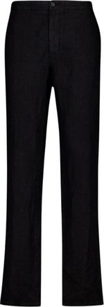 Boglioli Heren, Broeken, Zwart, Maat: 3XL Linnen