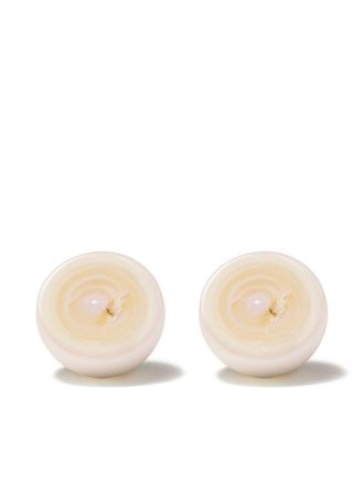 Tasaki 18kt yellow gold M/G TASAKI Sliced earrings