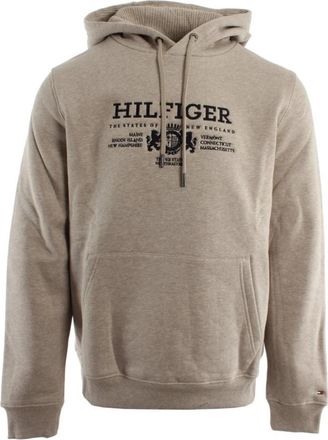 Tommy Hilfiger Sweater - Heren - Hoodies - Beige - L - Katoen - Hoodies & sweatvesten
