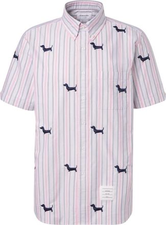 Thom Browne Pink Straight Stripes Shirts