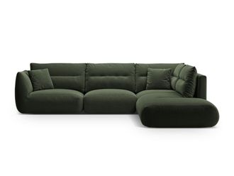 CXL by Christian Lacroix Sof&aacute; esquinero derecho modular 7 plazas tejido estructural verde musgo