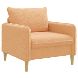 vidaXL Poltrona Xl Beige Boucl&eacute; Vidaxl