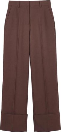ottod'Ame Wijde broek - Dames - Wijde Broeken - Bruin - M - Broeken