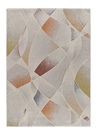 Atticgo Alfombra abstracta multicolor / beige 133x190 cm
