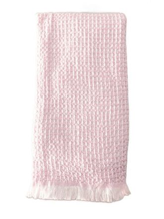 Anaya with Love 2 Tone Turkish Cotton Waffle Bath Towel in True Pink at Nordstrom