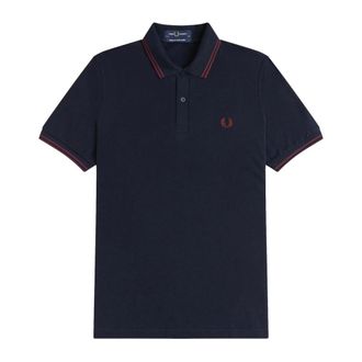 Fred Perry Hombre, Camisetas, Azul, Talla: S