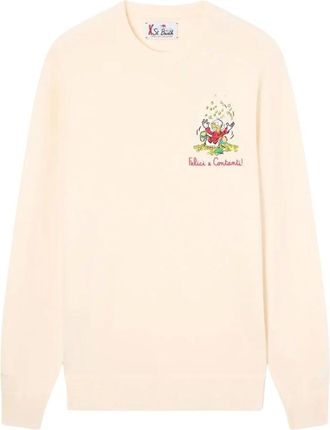 MC2 Saint Barth Maglione Heron Light a girocollo - - Knitwear - Uomo - Beige - L