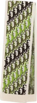 Dior Oblique Sjaal - Heren - Wintersjaals - Groen - ONE Size - Wol - Accessoires