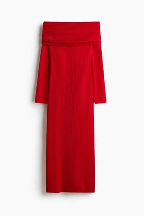 H&M Off-the-shoulder Dress in Red at Nordstrom, Size Xx-Large