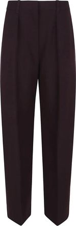 Victoria Beckham Geplooide pantalon - Rood