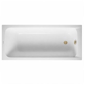 Duravit Ba&ntilde;era Recta 150 X 75 Duravit D-code Acr&iacute;lico + Desag&uuml;e Dorado
