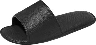 Generic Indoor and Outdoor Solid Color Thick Sole Comfortable Casual Slippers Slide on Shoes for Women (Black, 7)