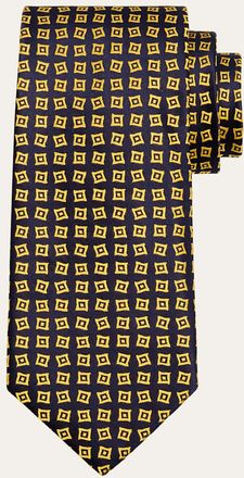 Charvet Mens Geometric Square Silk Tie