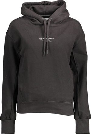 Calvin Klein Womens Relaxed Fit Hoodie Model Ca10749 - Dark Grey Cotton - Size X-Large