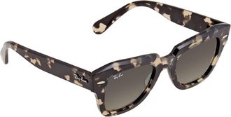 Ray-Ban State Street Fleck Grey Gradient Square Unisex Sunglasses RB2186 133371 49