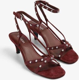 Scalpers Studsheel Sandal in Burgundy at Nordstrom, Size 41