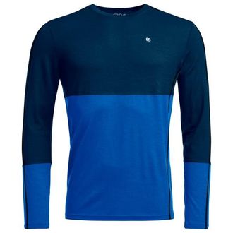 Ortovox 185 RockNWool Long Sleeve Merinounterw&auml;sche f&uuml;r Herren | blau