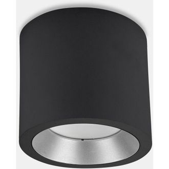 Leds - C4 Plafon De Techo Ip65 Cosmos Led 8.3w Blanco C&aacute;lido 3000k On-off Gris Urbano 1002lm