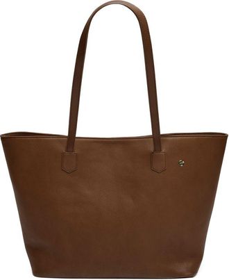 V.Gan Womens Vegan Hazel Tote Shoulder Bag - Brown - One Size