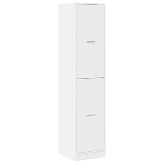 Berkfield Home Elegant Apothecary Cabinet&not;White 40x41x174.5 cm Engineered Wood in White