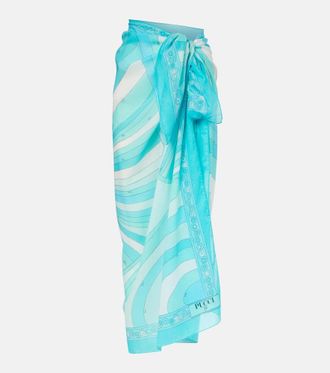 Pucci Iride cotton beach cover-up