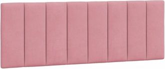 vidaXL Cabecero De Cama Acolchado Terciopelo Rosa 140 Cm Vidaxl