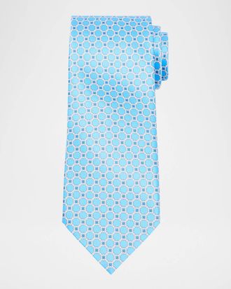 Stefano Ricci Mens Geometric Silk Tie