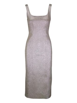Adam Lippes square-neck dress - women - Polyamide/Silk - 6 - Neutrals