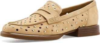 Naturalizer Haven-perf Womens Dress Flat Shoes Dune Dust Suede : 8.5 M (B), Leather