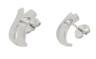 Orphelia Dames 925 Sterling Zilveren Stud Oorbellen - Zilver ZO-5312