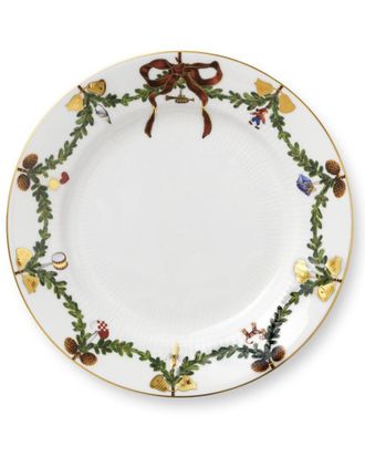ROYAL COPENHAGEN Star Fluted Christmas Salad Plate