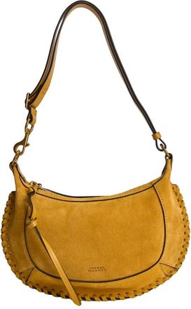 Isabel Marant Tassen, Dames, Geel, ONE Size, Leer, Oskan Moon Schoudertas