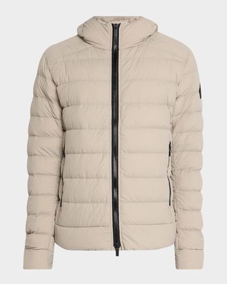 Canada Goose Men & apos;s Crofton Packable Quilted Matte Ripstop Hoodie